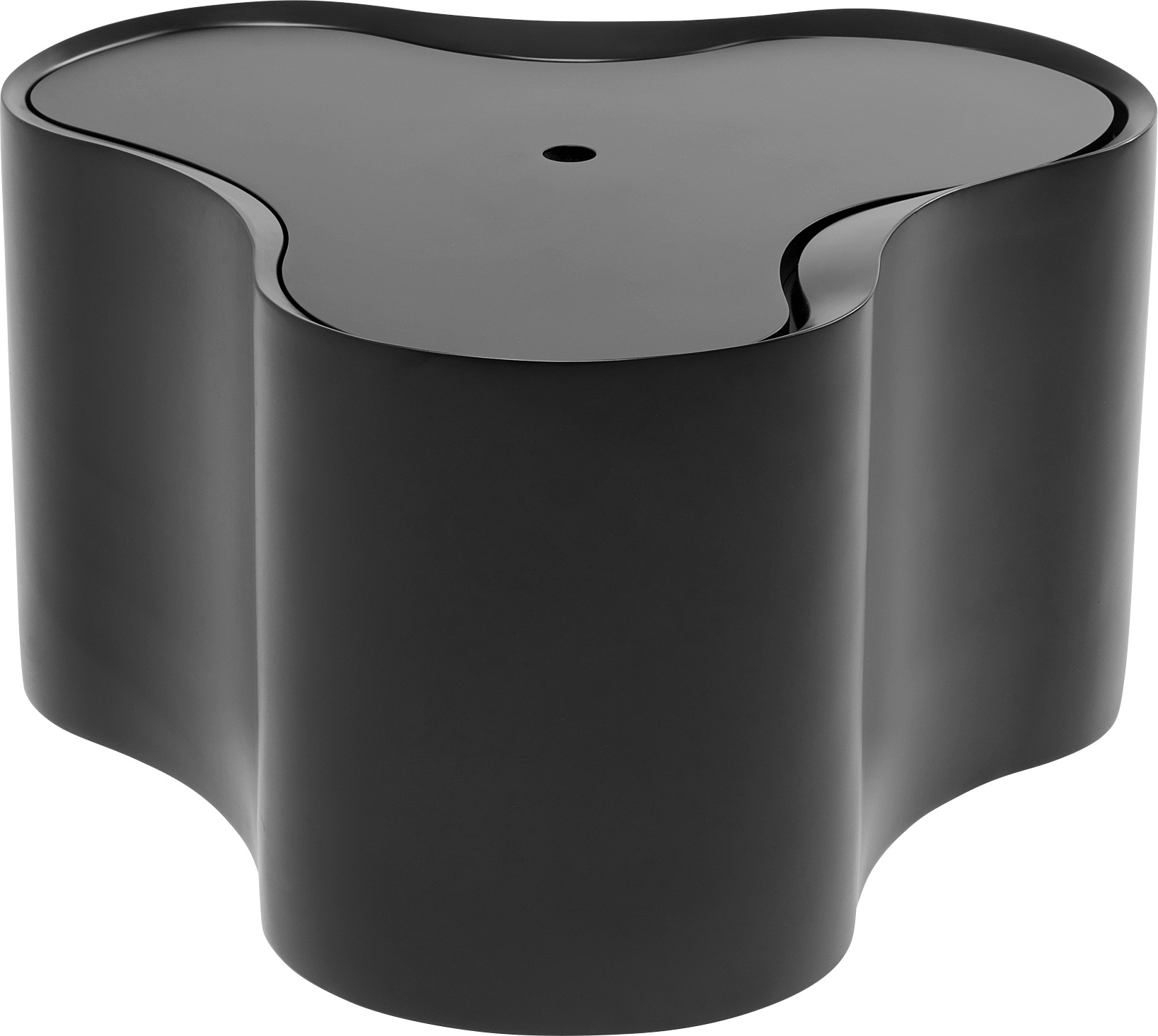 Beistelltisch Lotus Schwarz 30cm