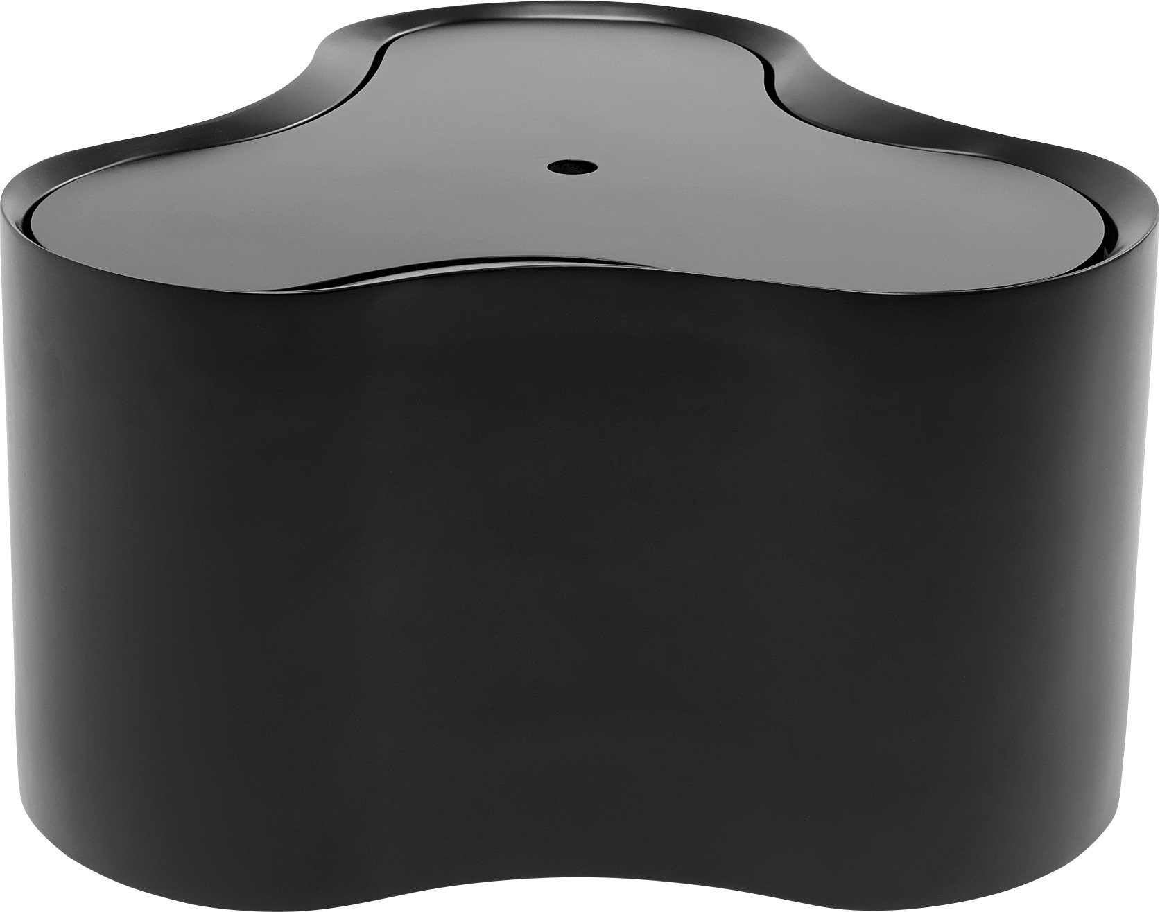 Beistelltisch Lotus Schwarz 35cm