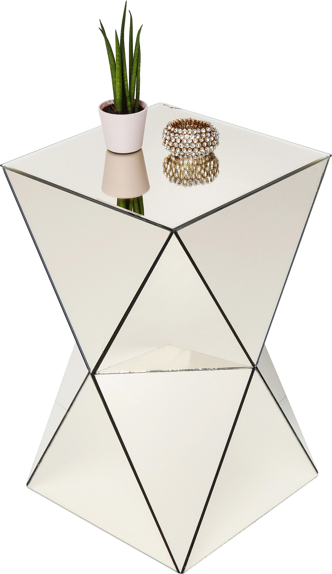 Beistelltisch Luxury Triangle Pearl 32x32cm