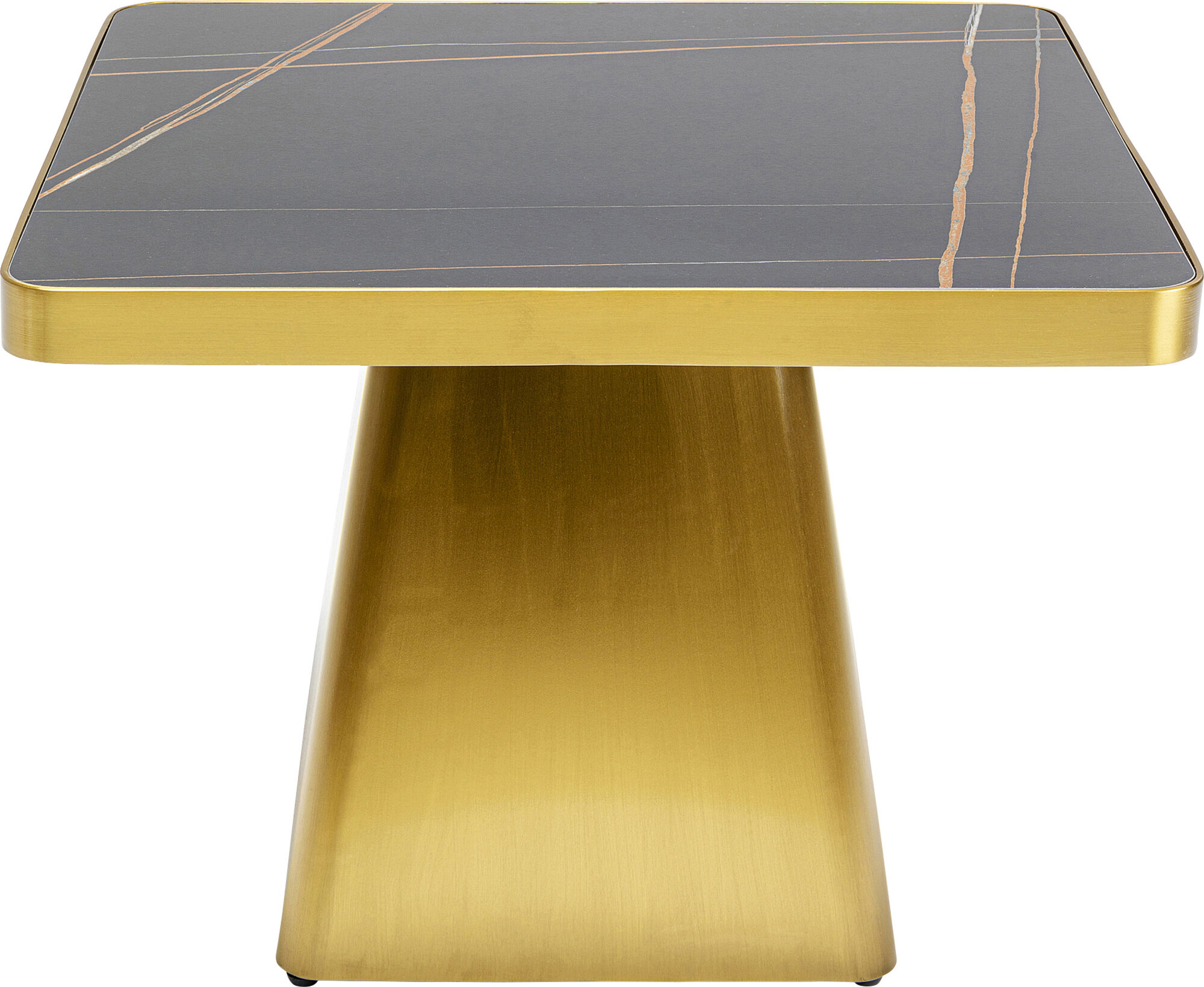 Beistelltisch Miler Gold 60x60cm - Einzelstück – Grafik-1.