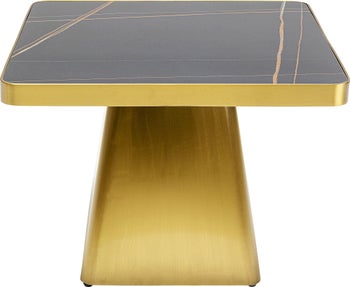 Beistelltisch Miler Gold 60x60cm - Einzelstück – Grafik-1.