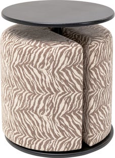 Beistelltisch mit Hocker Better Together Tiger – Grafik-1.