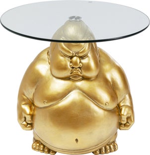 Beistelltisch Monk Gold Ø54cm - Einzelstück – Grafik-1.