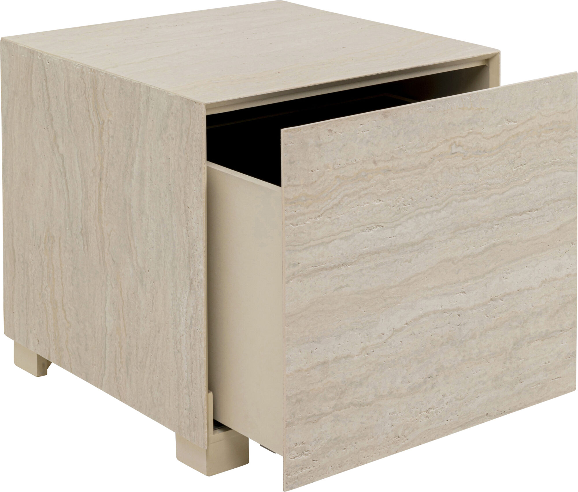 Beistelltisch Travertino Drawer 45x45cm – Grafik-1.