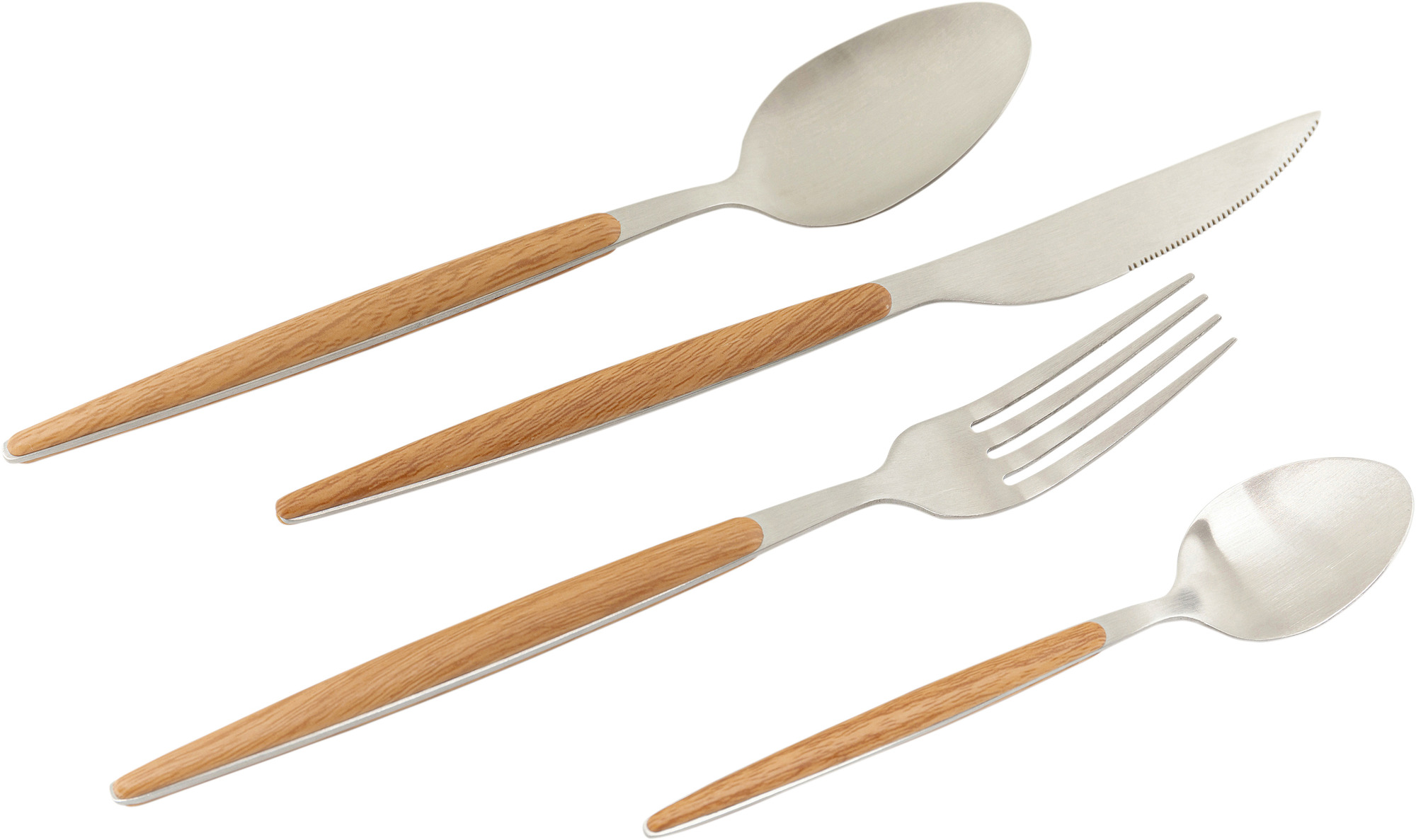 Besteck Paris Nature Silber Matt (16/tlg.)