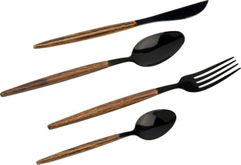 Besteck Paris Schwarz Matt (16/tlg.) – Grafik-1.