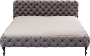 Bett Desire Velvet Silbergrau 160x200 cm – Grafik-1.