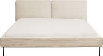 Bett East Side Cord Creme 160x200cm – Grafik-1.