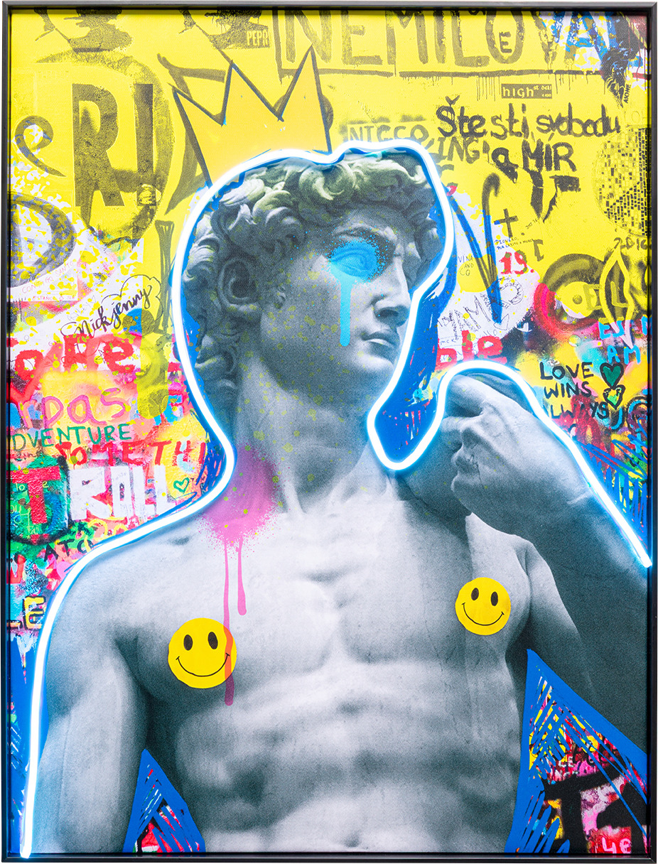 Bild David Graffiti LED 60x80cm