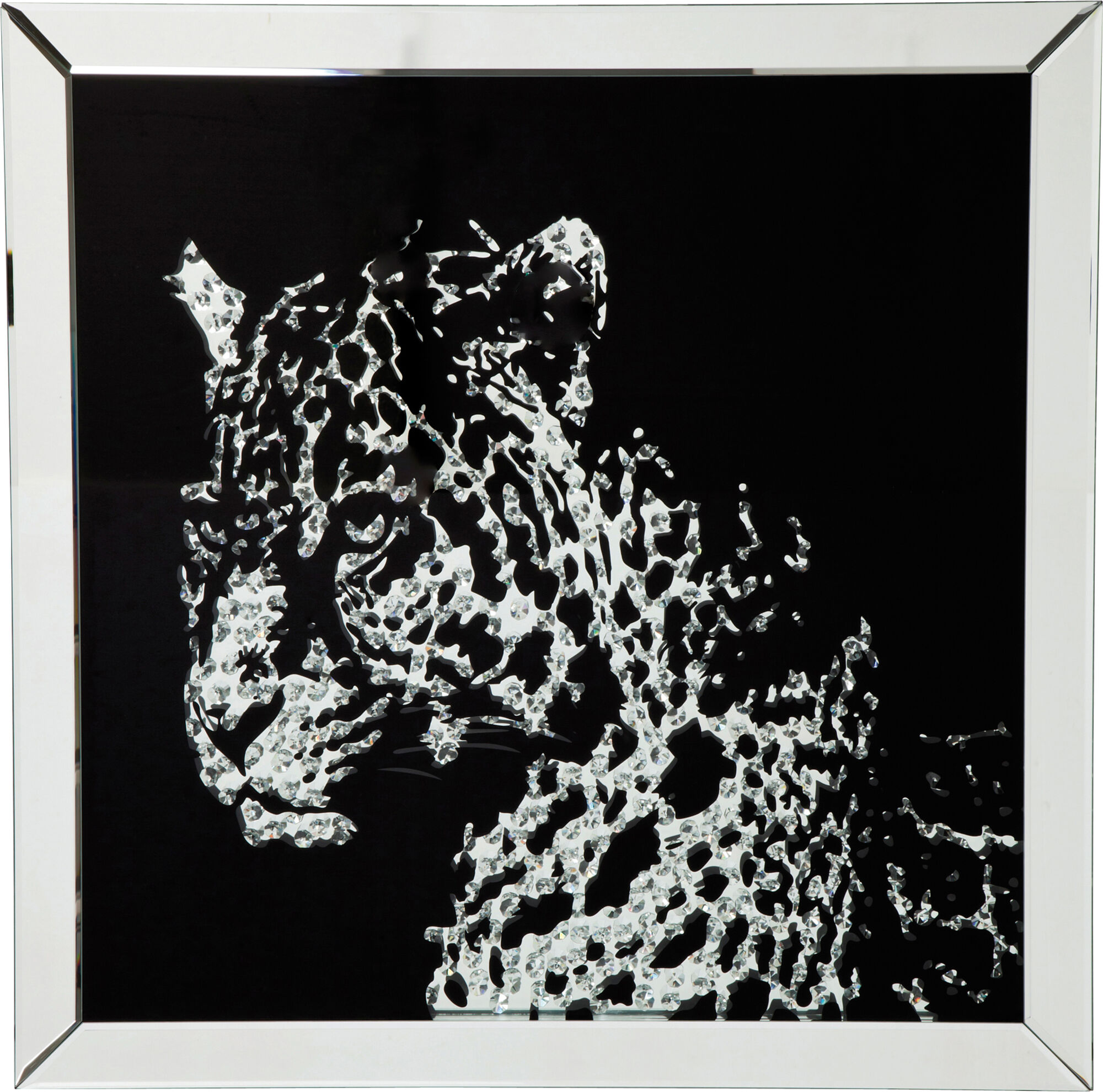 Bild Frame Mirror Leopard 80x80cm – Grafik-1.