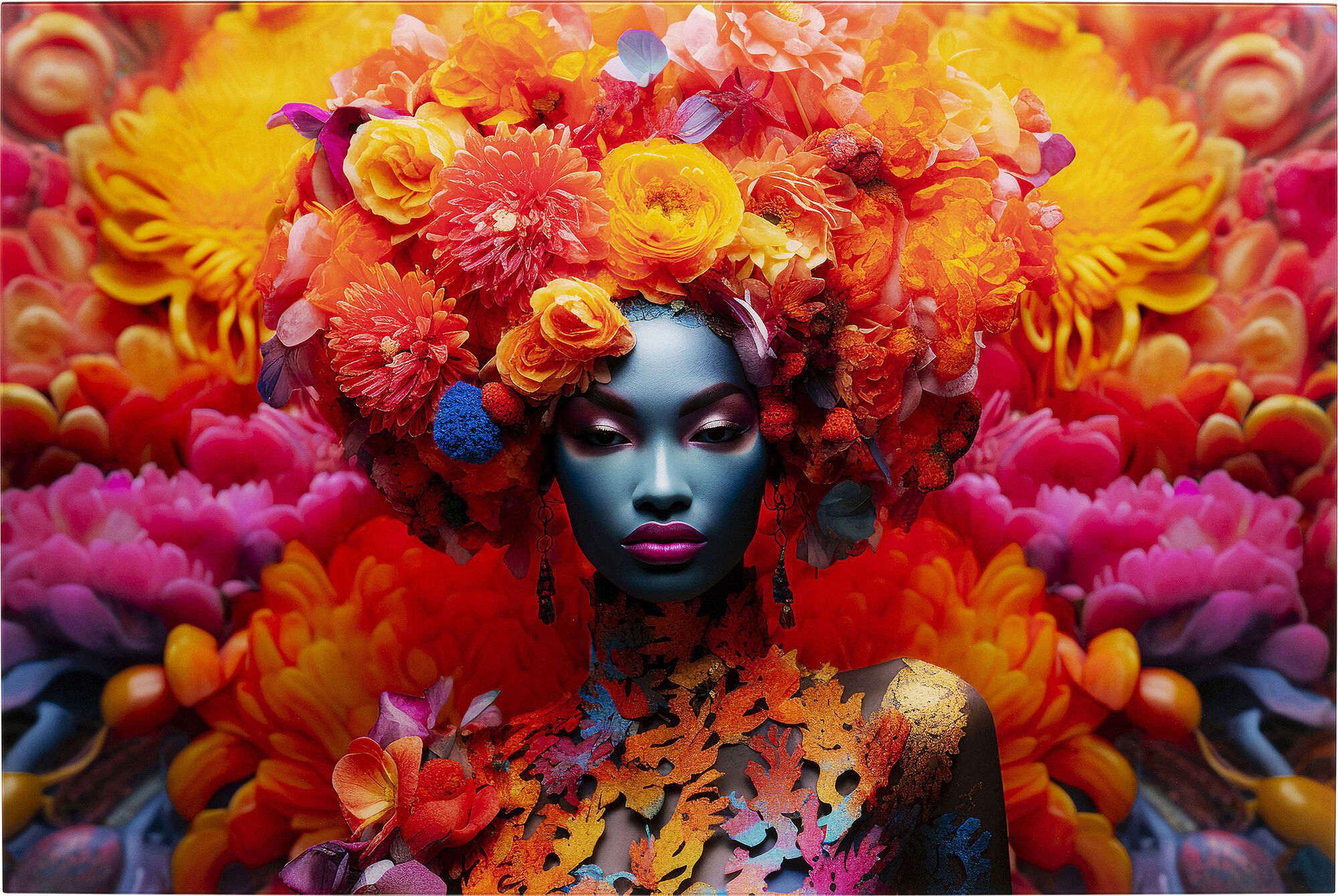 Bild Glas Flowers Dream Women 80x120cm – Grafik-1.