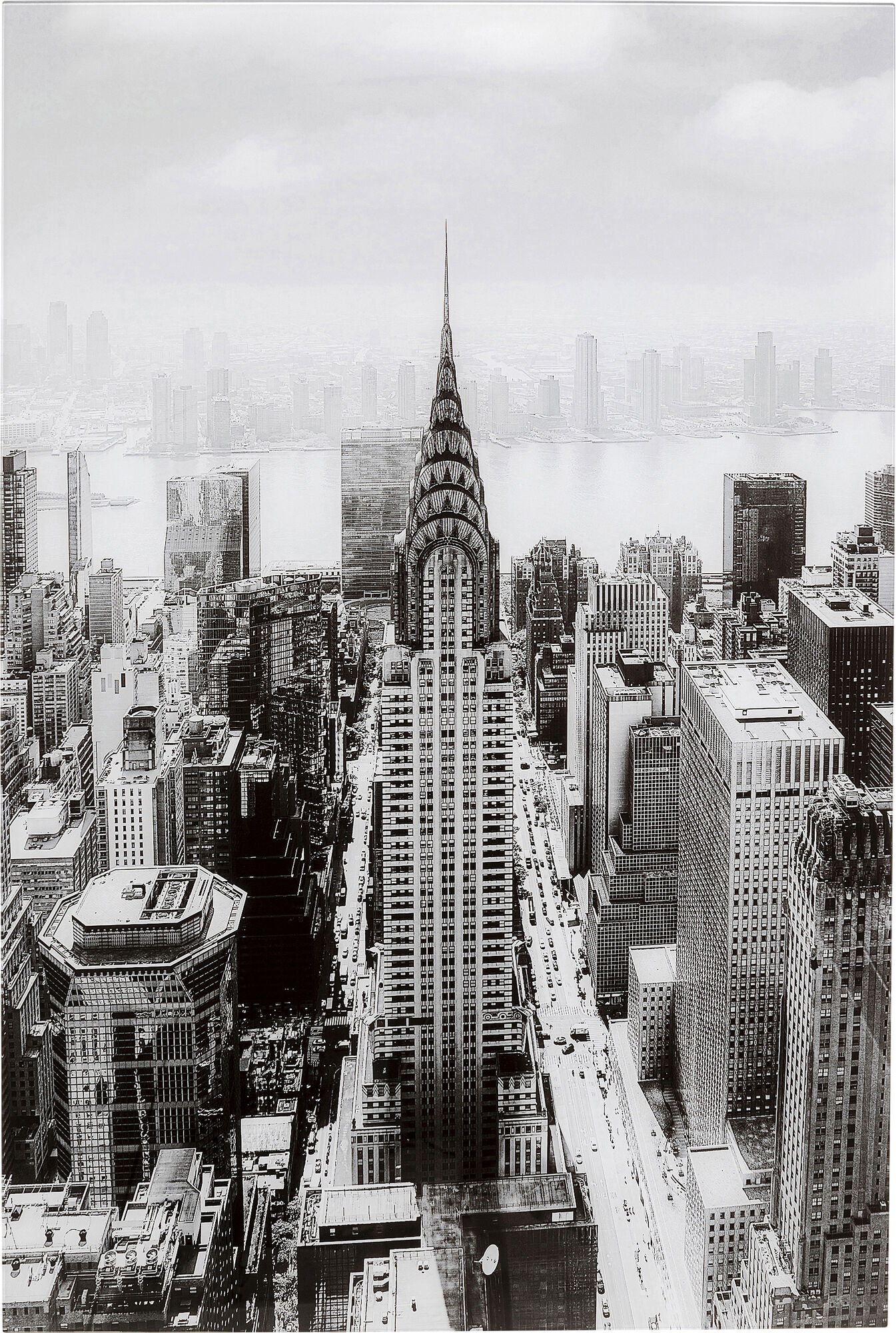 Glasbild Manhattan View 120x80cm – Grafik-1.