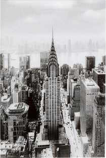 Glasbild Manhattan View 120x80cm – Grafik-1.