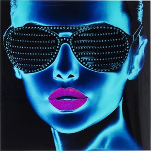 Bild Glas Tough Girl 120x120cm – Grafik-1.