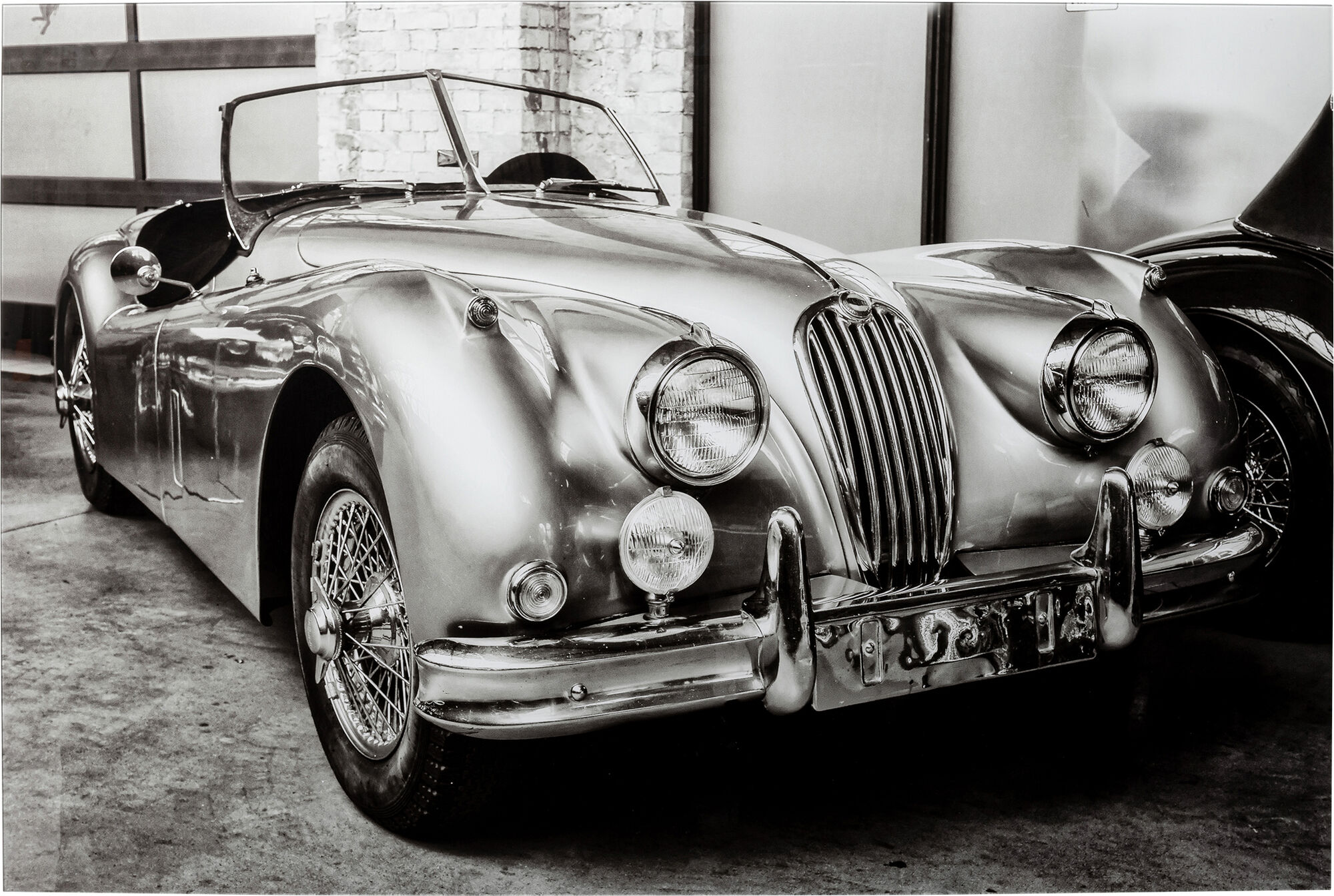 Bild Glas Vintage Cabrio 150x100cm - Einzelstück – Grafik-1.