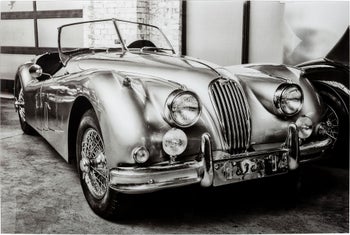 Bild Glas Vintage Cabrio 150x100cm - Einzelstück – Grafik-1.