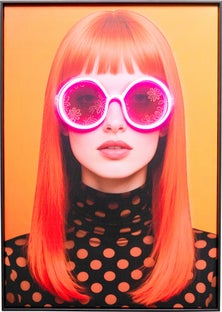 Bild Lady Sunglasses Pink LED 50x70cm – Grafik-1.