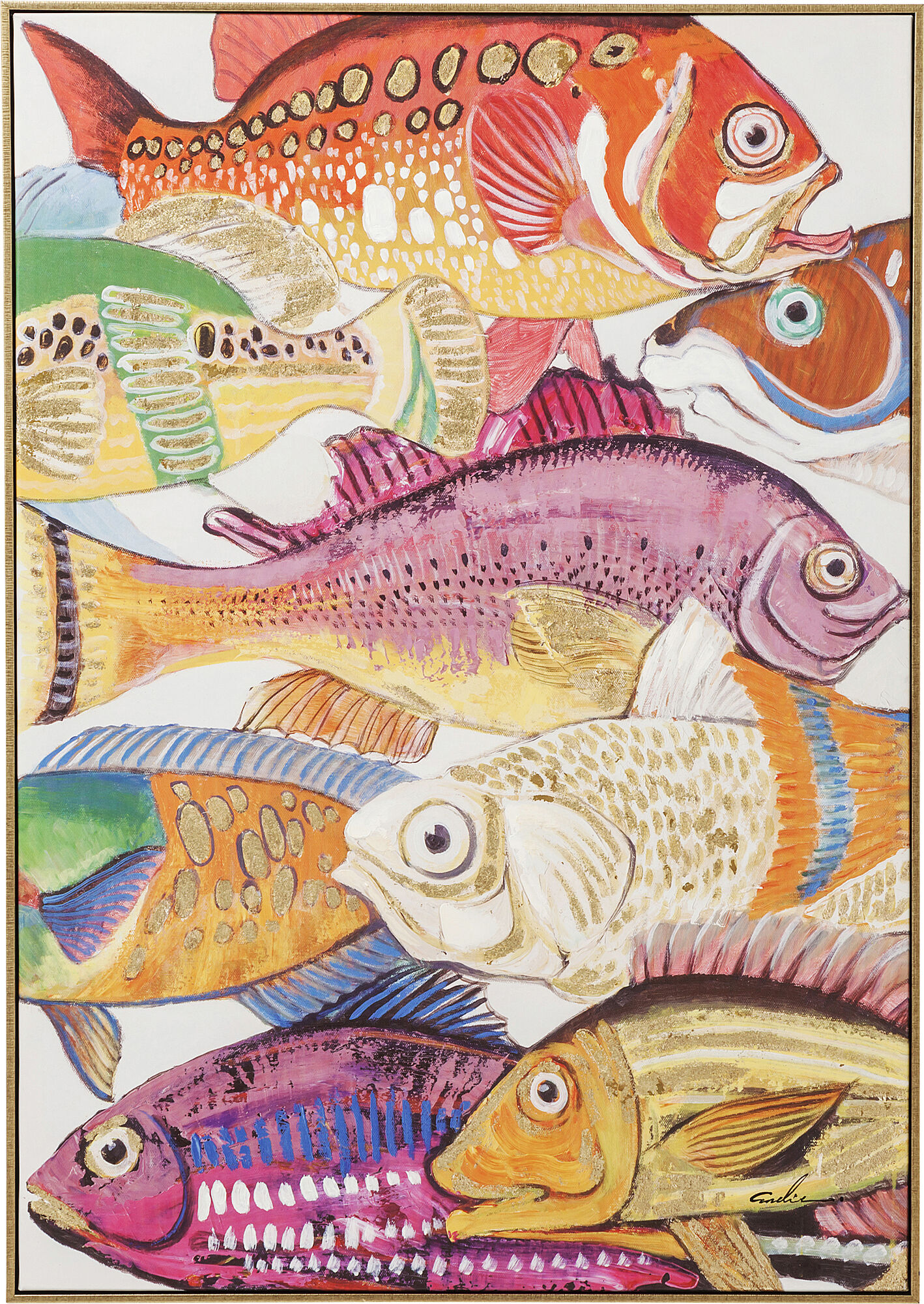Bild Touched Fish Meeting One 75x100cm – Grafik-1.