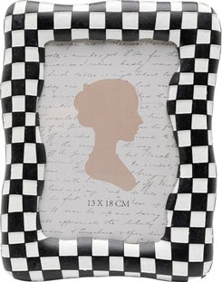 Bilderrahmen Checker Schwarz 13x18cm – Grafik-1.
