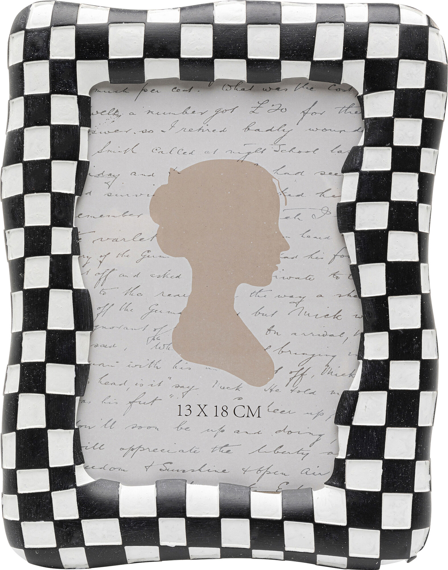 Bilderrahmen Checker Schwarz 13x18cm – Grafik-1.
