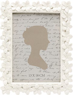 Bilderrahmen Flores Weiß 13x18cm – Grafik-1.