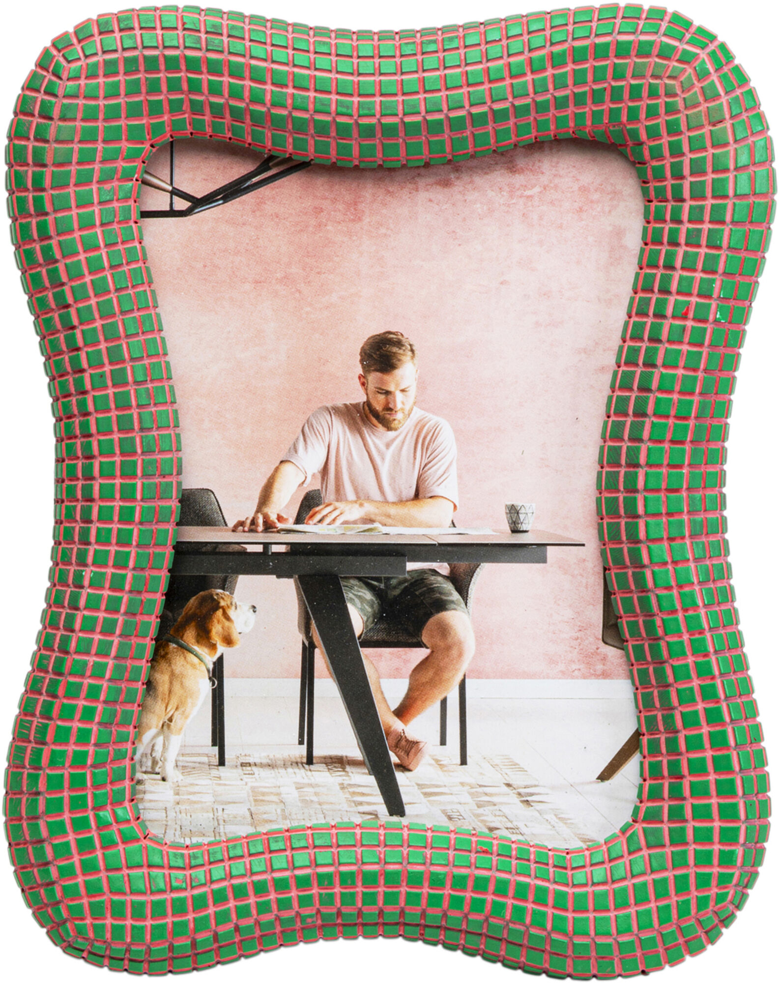 Bilderrahmen Wavy Grün 18x23cm – Grafik-1.