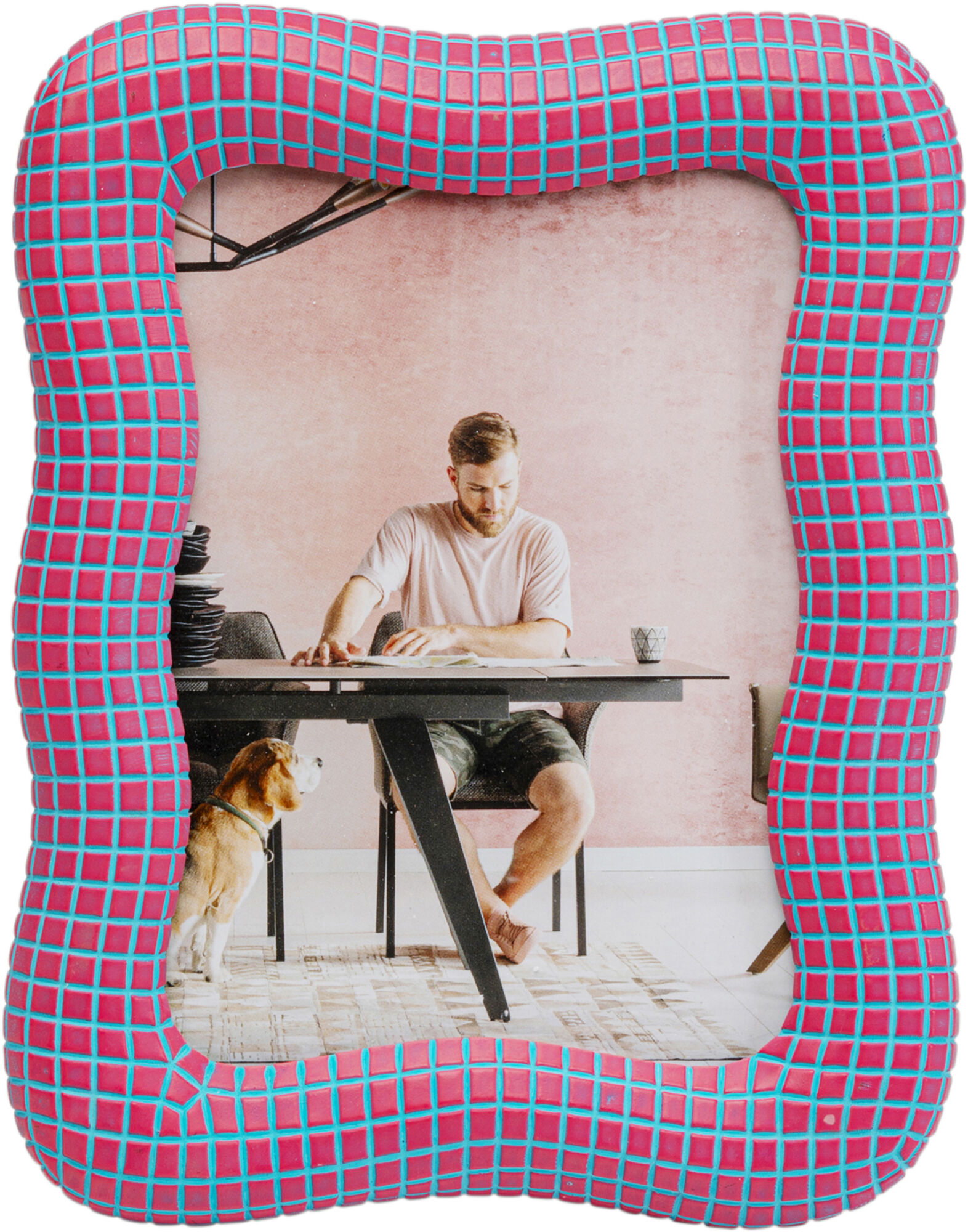 Bilderrahmen Wavy Pink 18x23cm – Grafik-1.