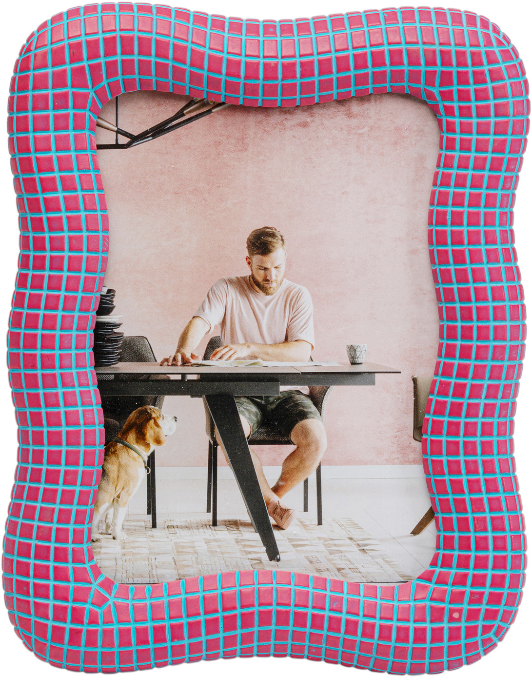 Bilderrahmen Wavy Pink 18x23cm
