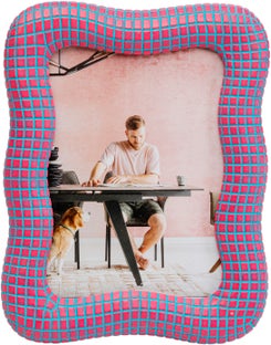 Bilderrahmen Wavy Pink 18x23cm – Grafik-1.