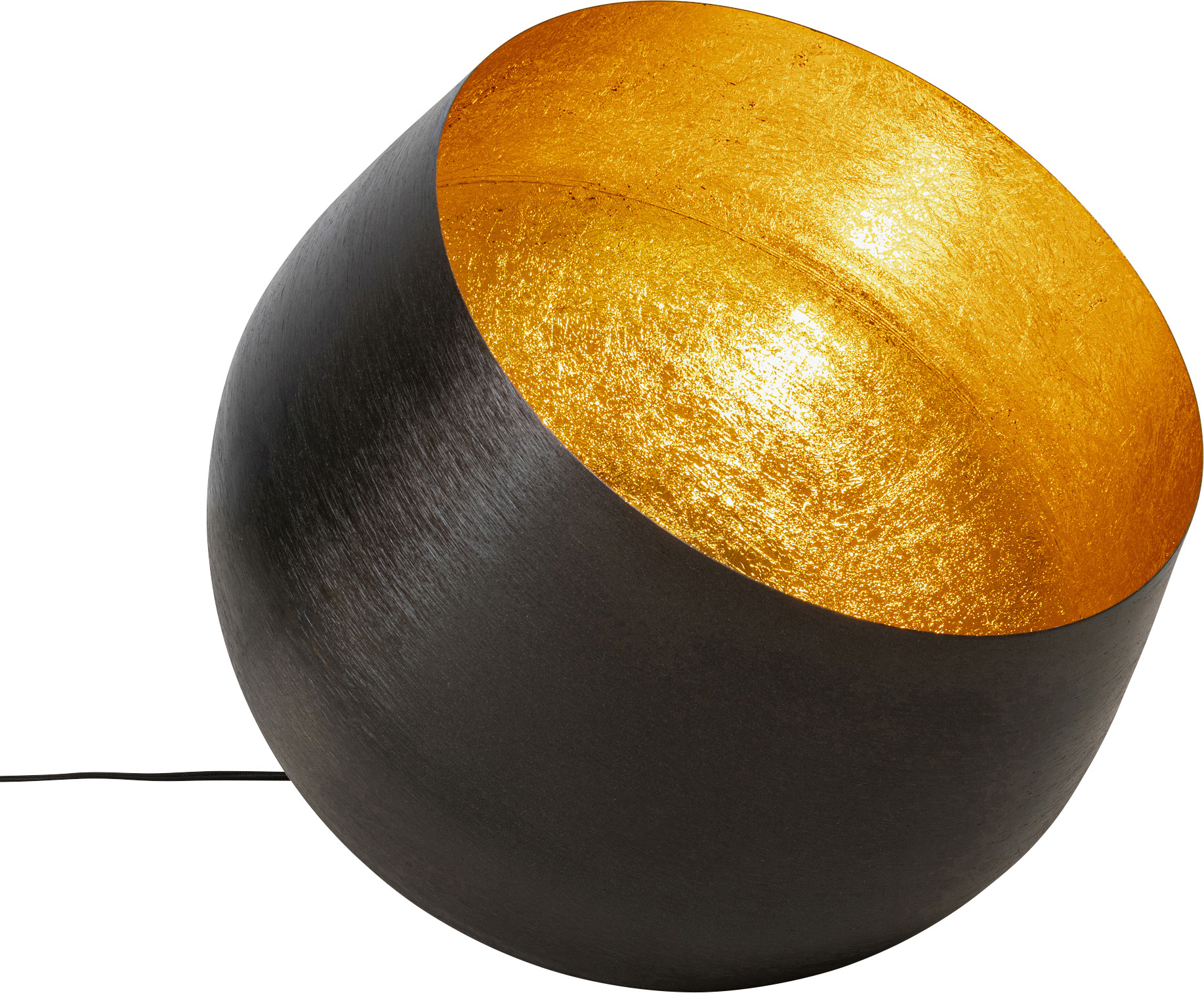 Bodenleuchte Apollon Smooth Schwarz Ø50cm