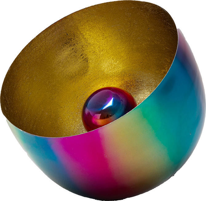 Bodenleuchte Rainbow Gold Ø35cm