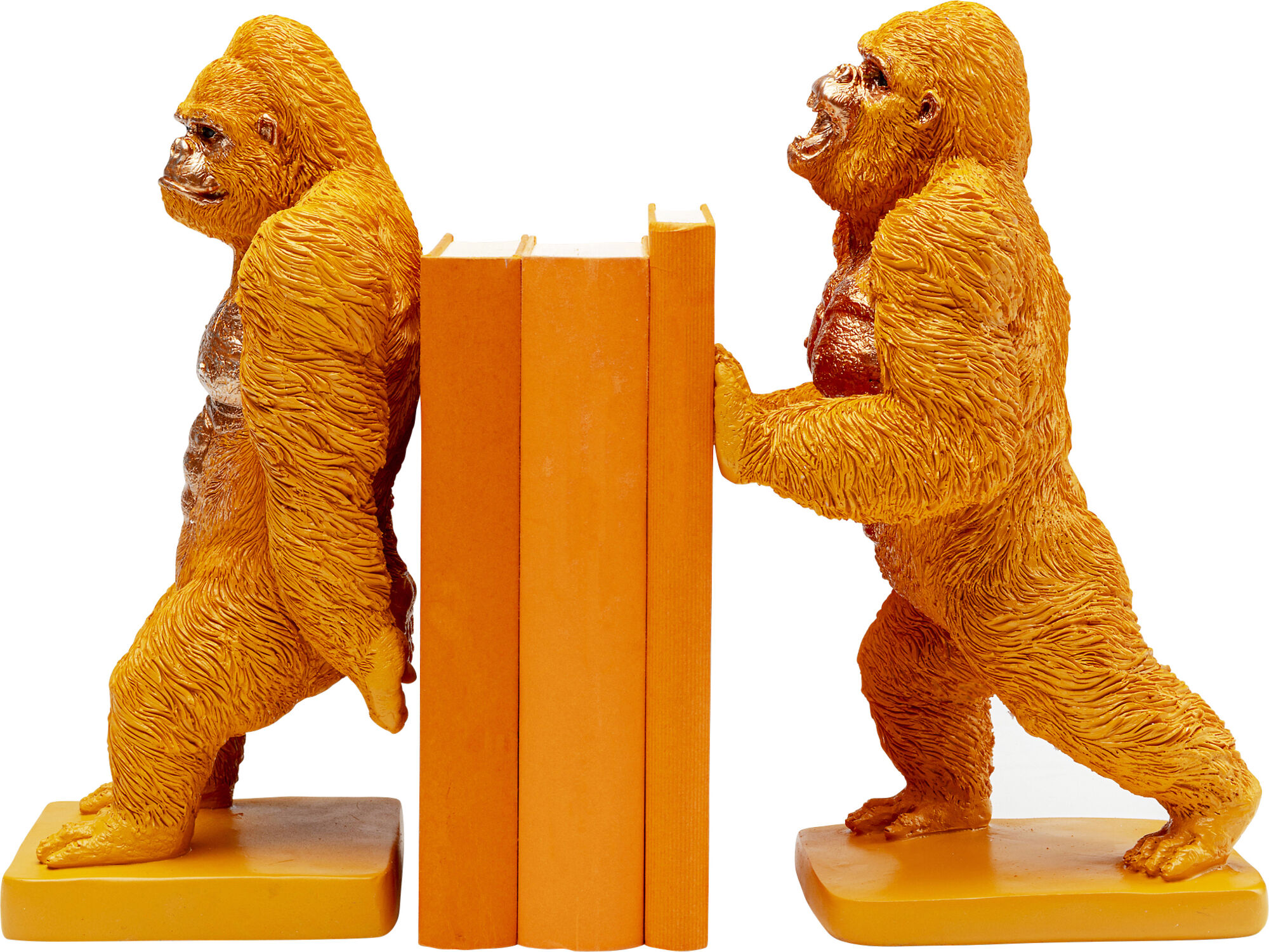 Buchstütze Gorilla Orange (2/Set) – Grafik-1.