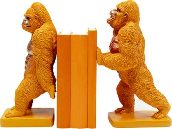 Buchstütze Gorilla Orange (2/Set) – Grafik-1.