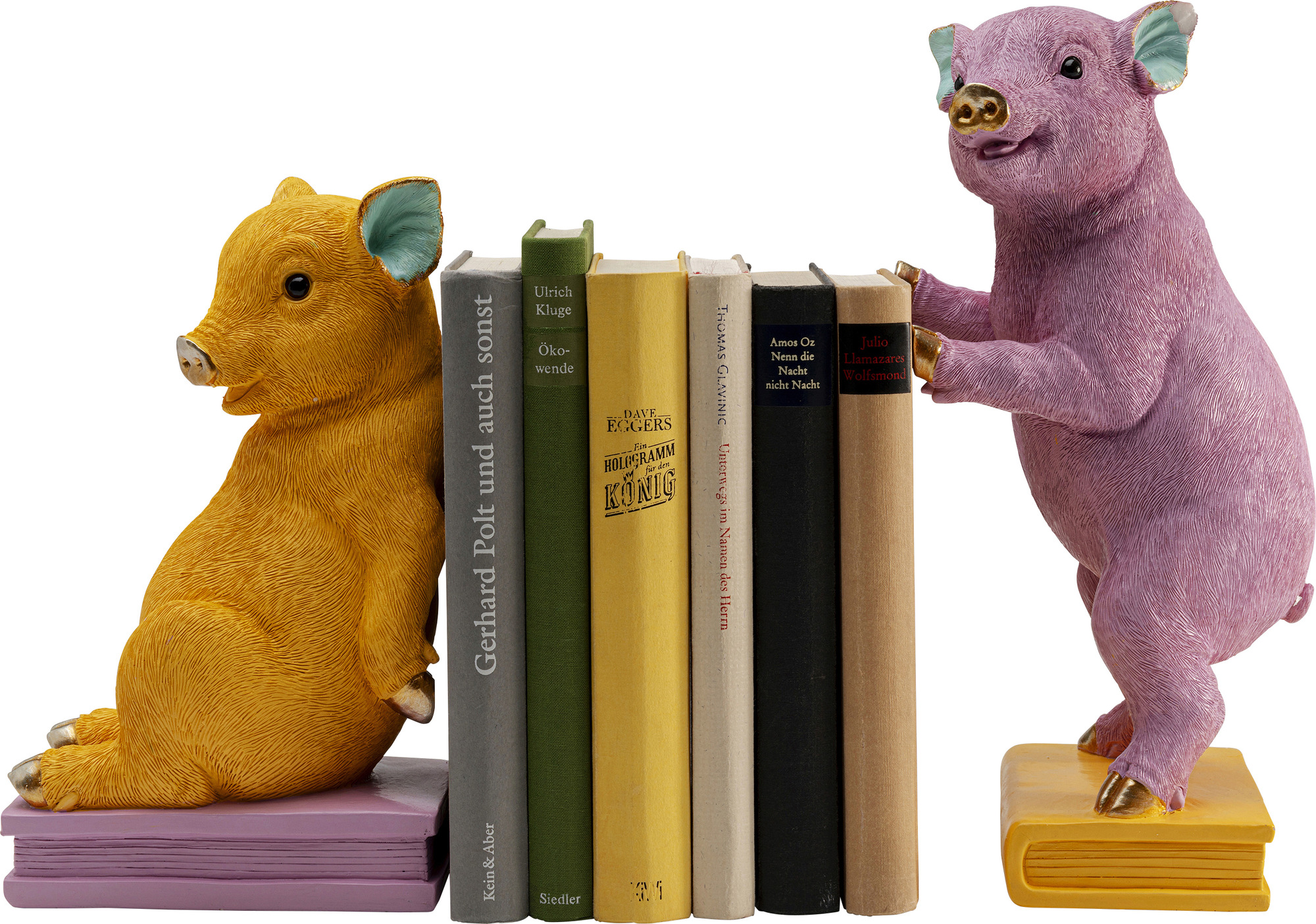 Buchstütze Pig Party (2/Set)