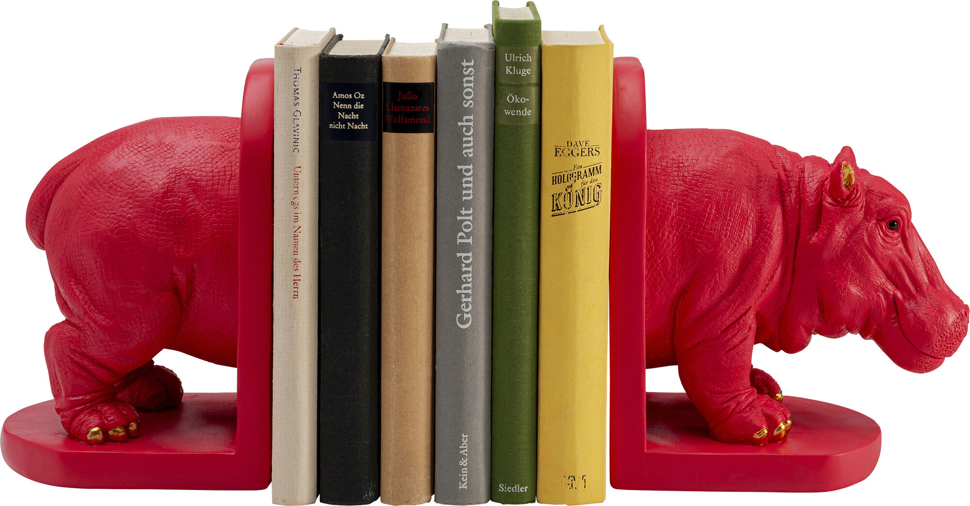 Buchstütze Rhino Party (2/Set) – Grafik-1.