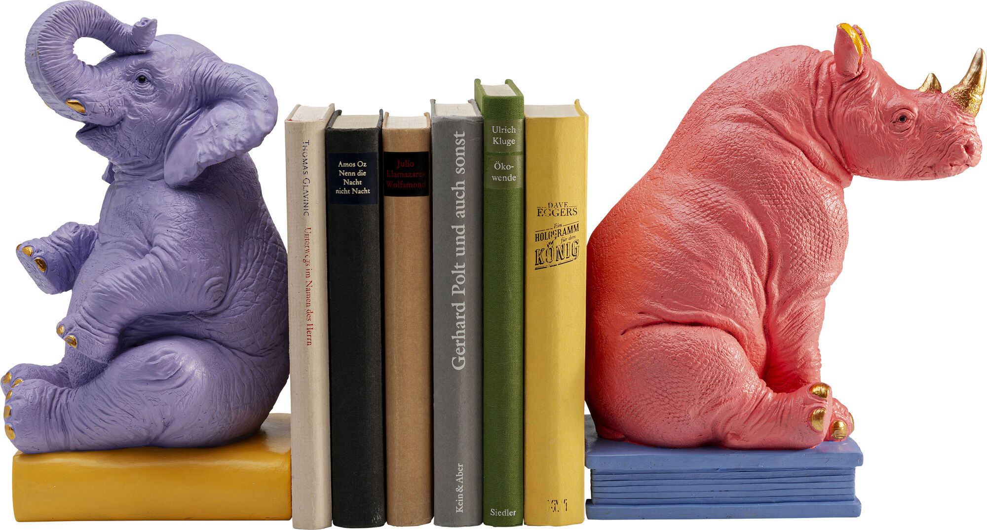 Buchstütze Zoo Party (2/Set) – Grafik-1.