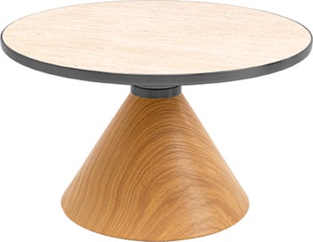 Couchtisch Cono Eiche Travertin Ø70cm – Grafik-1.