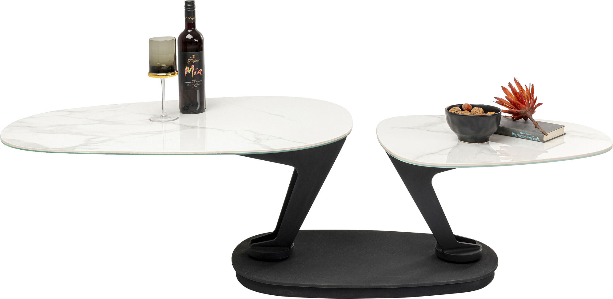 Couchtisch Franklin Weiß 150x58cm – Grafik-1.