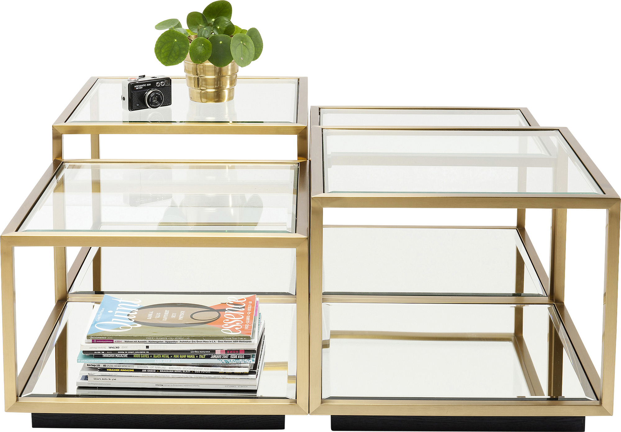 Couchtisch Luigi Gold (4/Set)