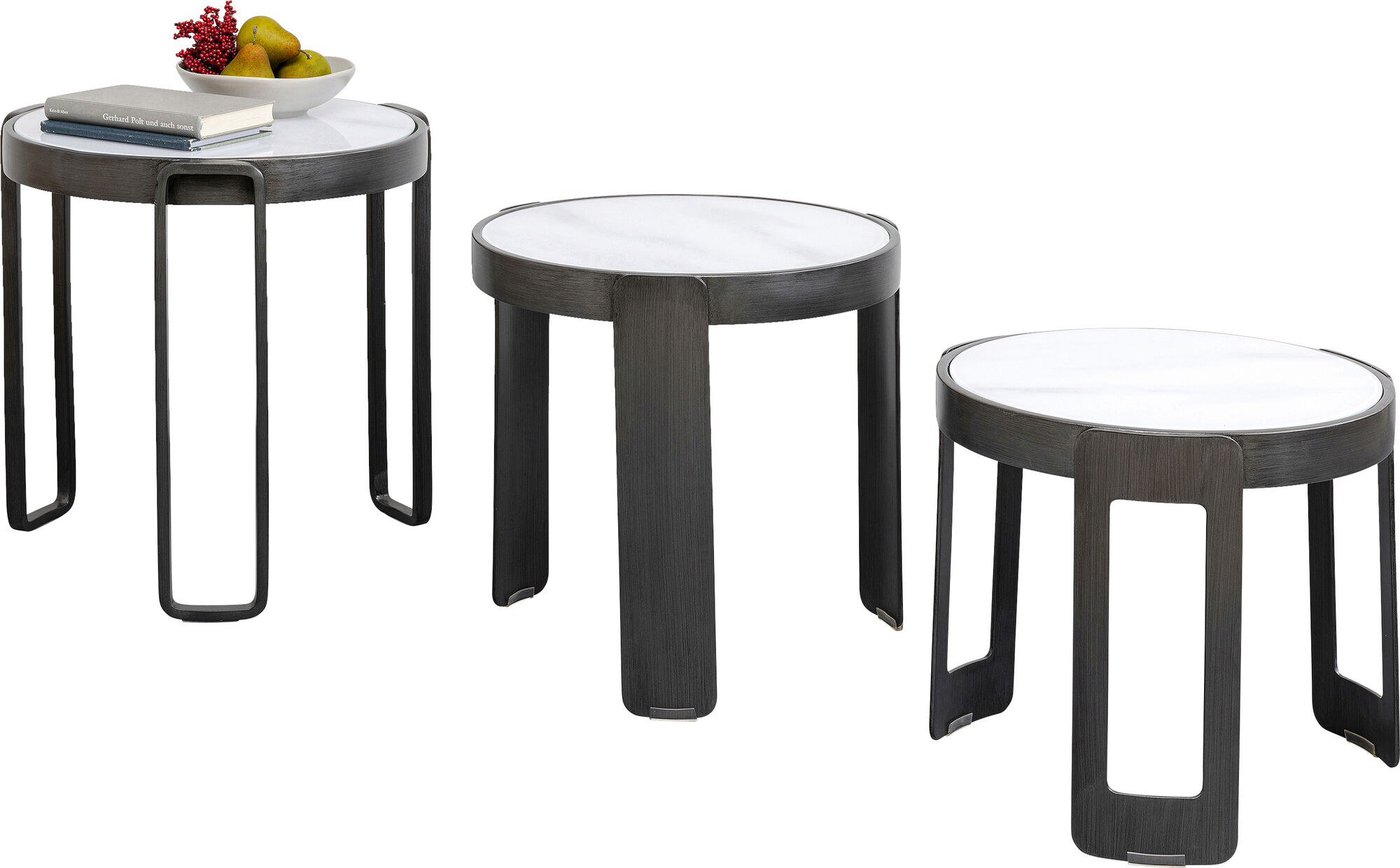 Couchtisch Perelli Schwarz (3/Set) – Grafik-1.