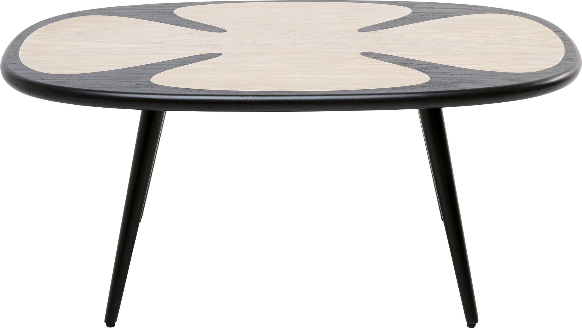 Couchtisch Petal Nature Schwarz 90x60cm – Grafik-1.