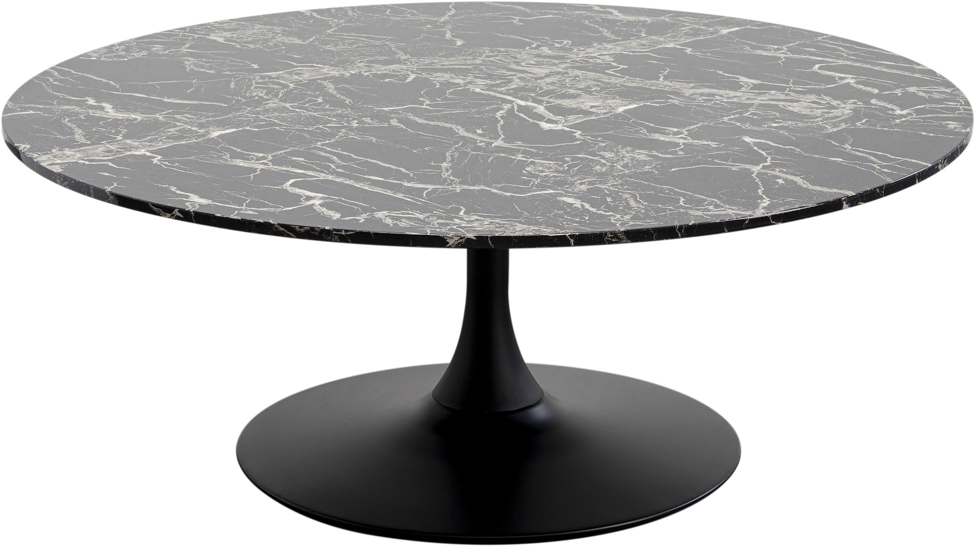 Couchtisch Schickeria Marmor Schwarz Ø110cm