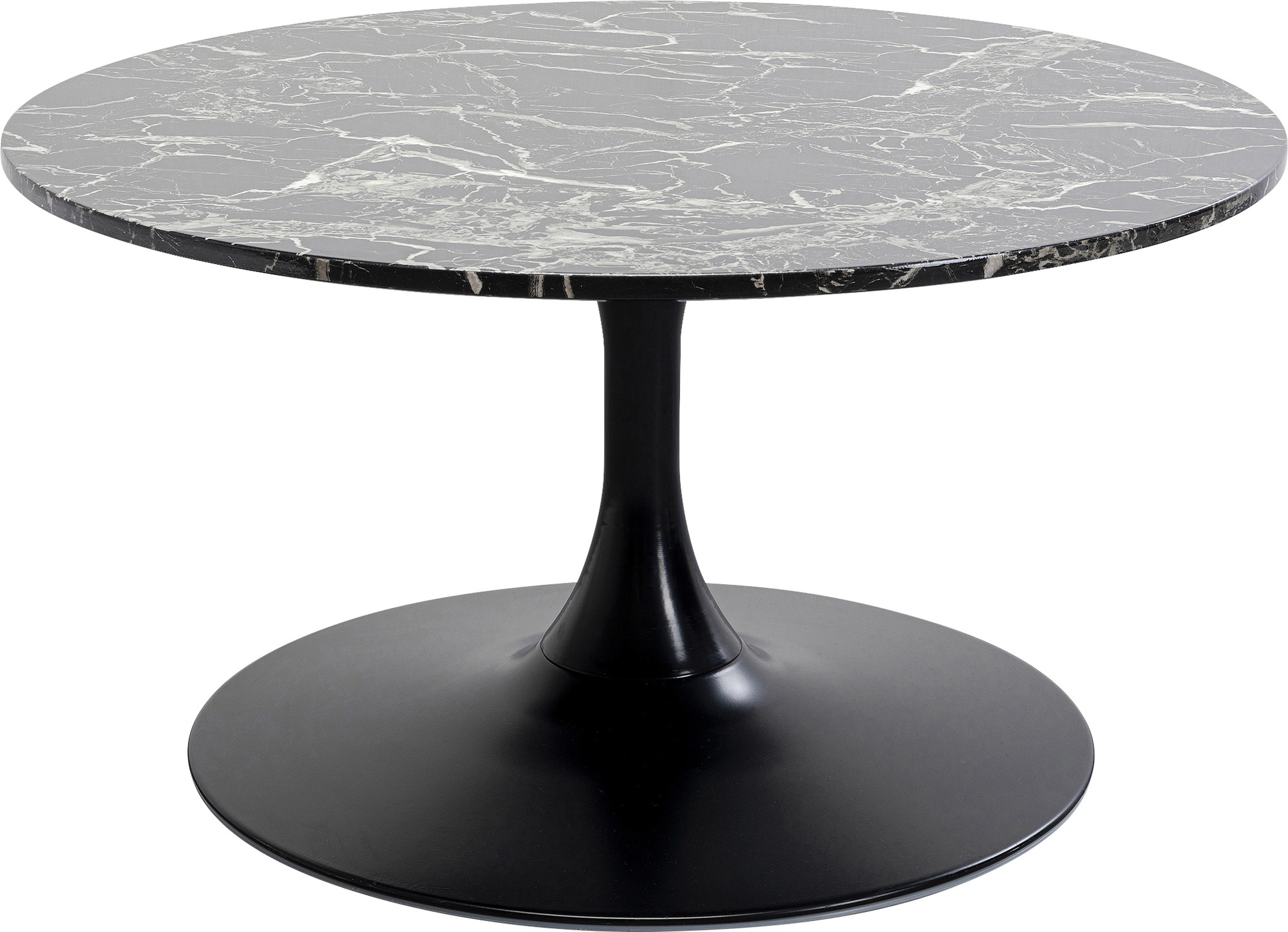 Couchtisch Schickeria Marmor Schwarz Ø80cm