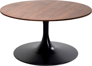 Couchtisch Schickeria Walnuss Schwarz Ø80cm – Grafik-1.