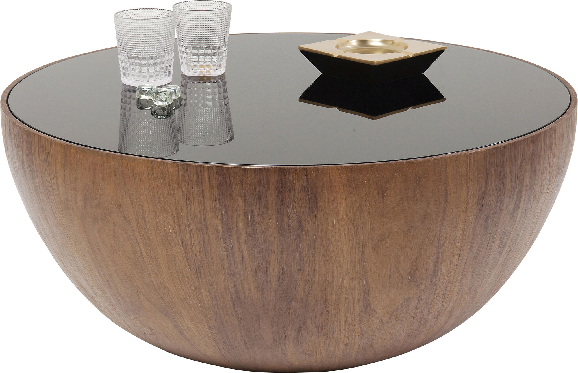 Couchtisch Tear Drops Walnuss Ø80cm – Grafik-1.