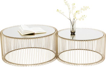 Couchtisch Wire Brass (2/Set) – Grafik-1.