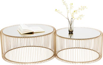 Couchtisch Wire Brass (2/Set) – Grafik-1.