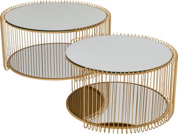 Couchtisch Wire Double Brass (2/Set) – Grafik-1.