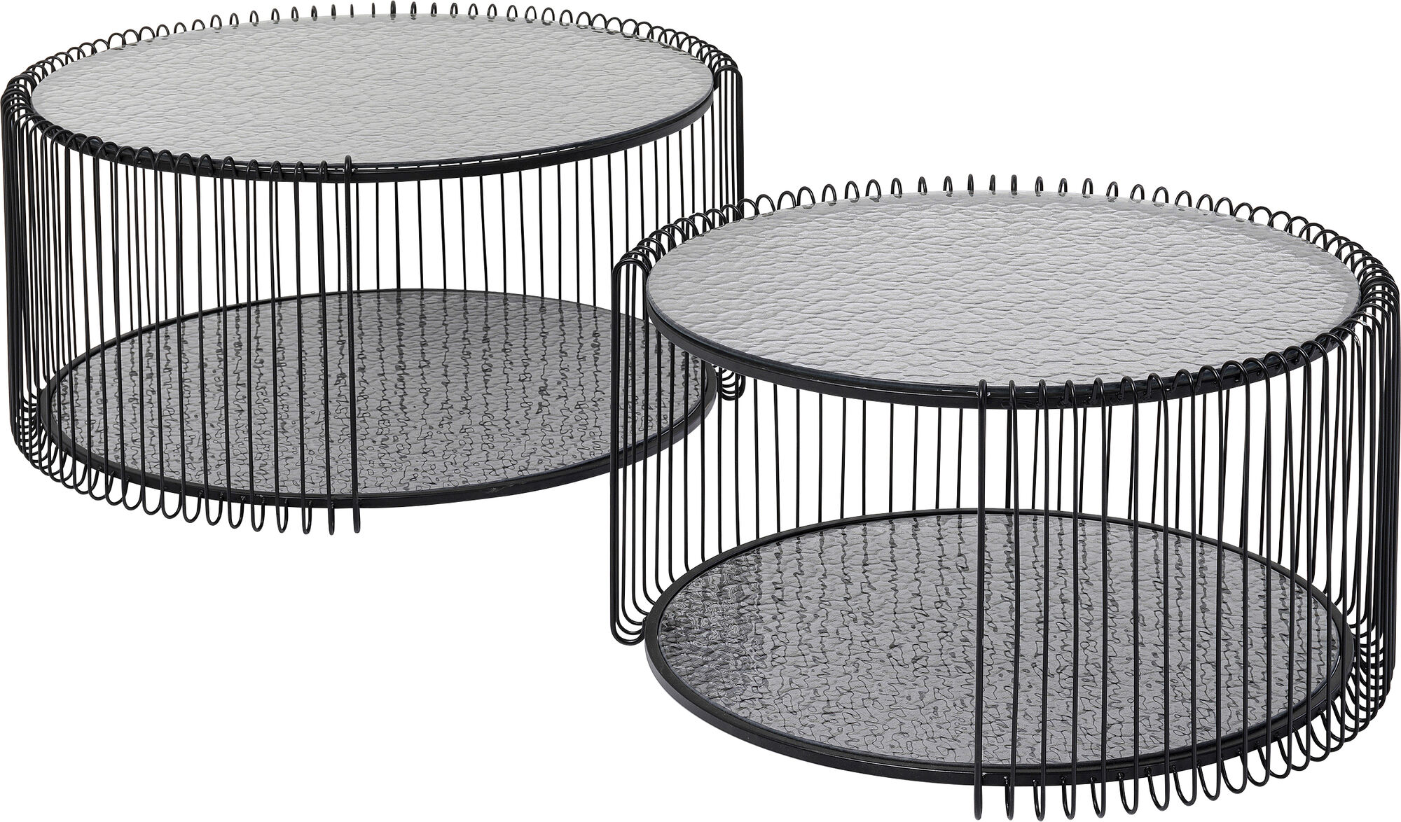 Couchtisch Wire Double Bubble Schwarz (2/Set) – Grafik-1.