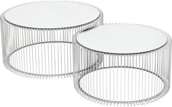 Couchtisch Wire Silber (2/Set) – Grafik-1.
